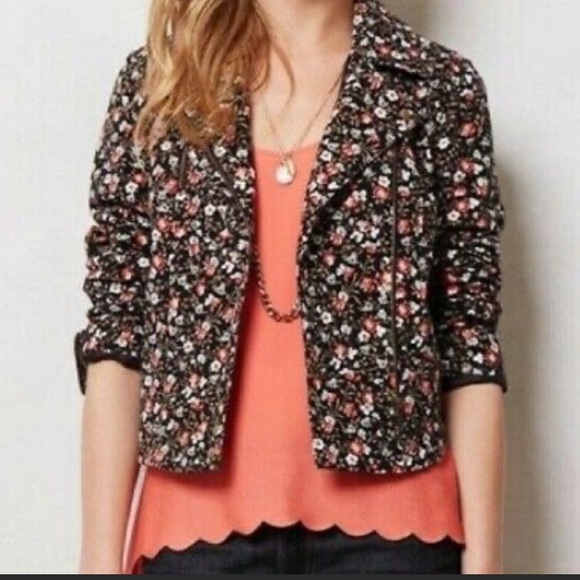 Anthropologie Jackets & Blazers - Anthropologie Hei Hei Floral Cropped Jacket size 4